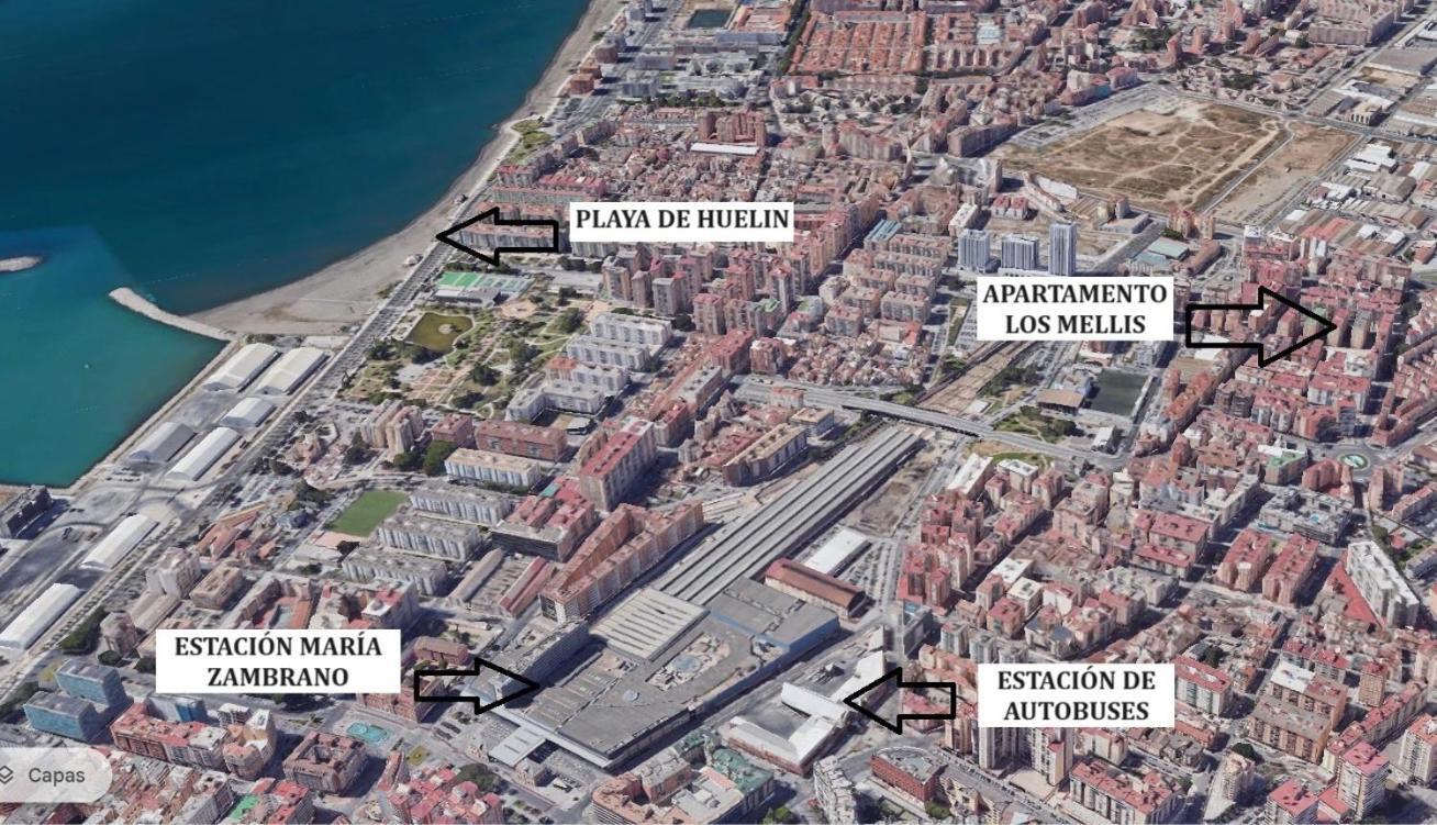 Mellis - Maria Zambrano Train Station & Bus Appartement Málaga